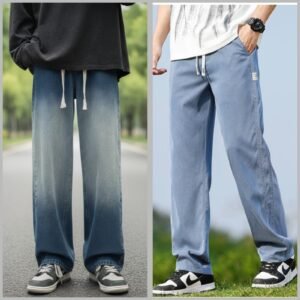 2 piece Combo Baggy Pant ( Dip Dye & Sky Blue )