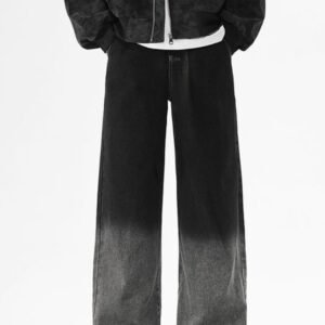 BLACK WASH BAGGY PANT