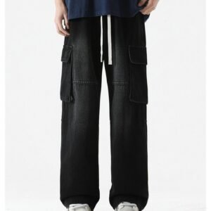 6 Pocket Cargo Baggy ( Black )