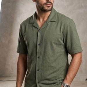 𝐂𝐮𝐛𝐚𝐧 𝐂𝐨𝐥𝐥𝐚𝐫 𝐒𝐡𝐢𝐫𝐭 ( Olive )